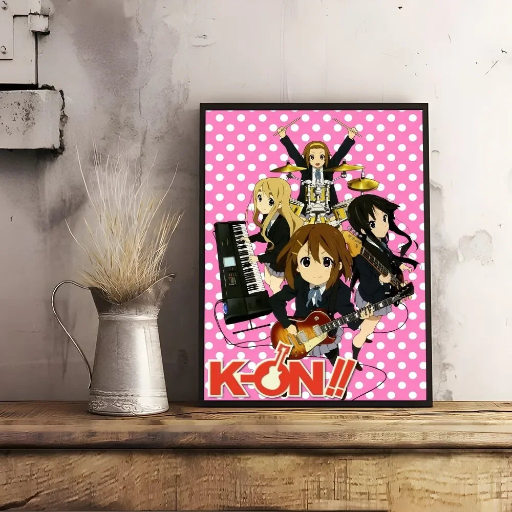 K-K-OnS Pink Anime Cartoon Poster
