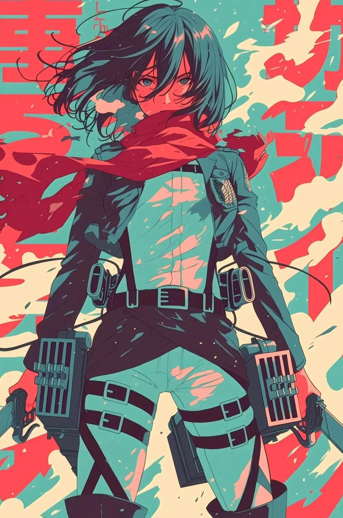 Japanese Classic Anime Character Portrait Art Poster