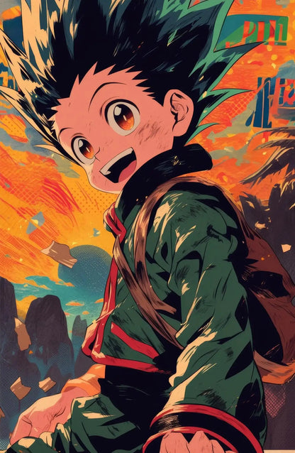 Japanese Classic Anime Character Portrait Art Poster