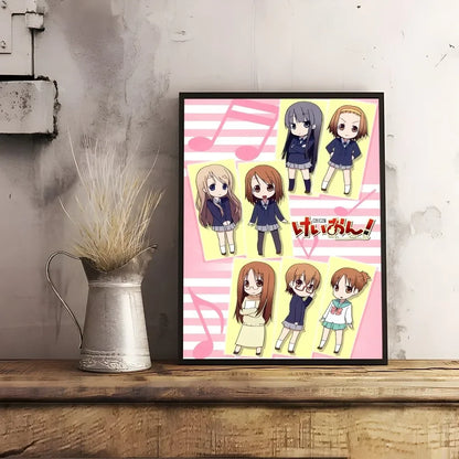 K-K-OnS Pink Anime Cartoon Poster