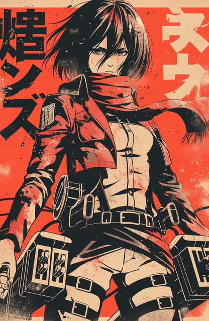 Japanese Classic Anime Character Portrait Art Poster