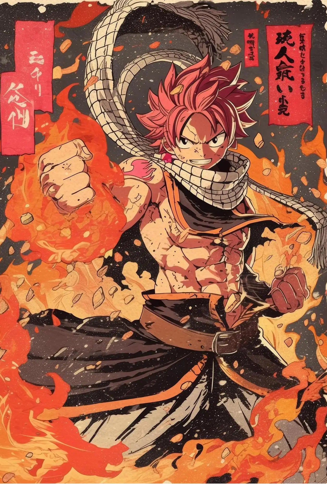Japanese Classic Anime Character Portrait Art Poster