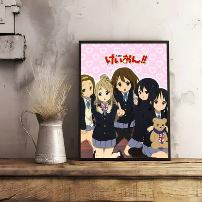 K-K-OnS Pink Anime Cartoon Poster
