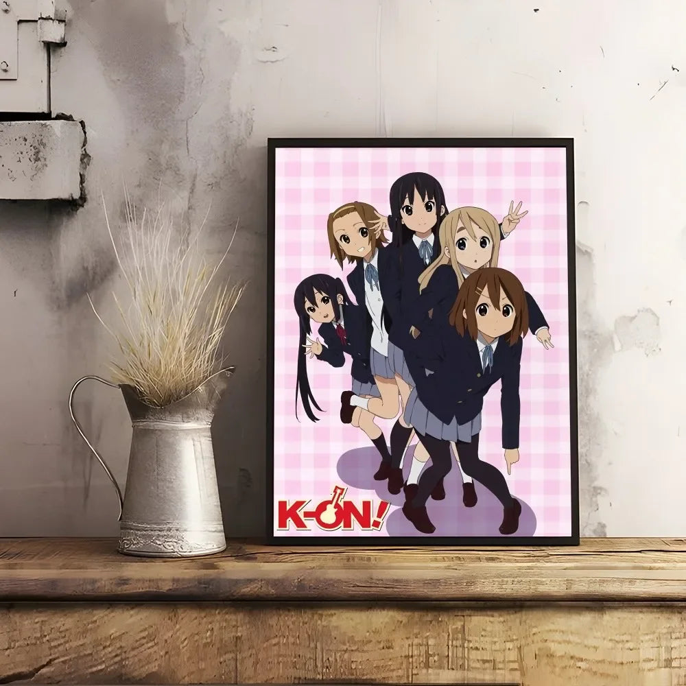 K-K-OnS Pink Anime Cartoon Poster