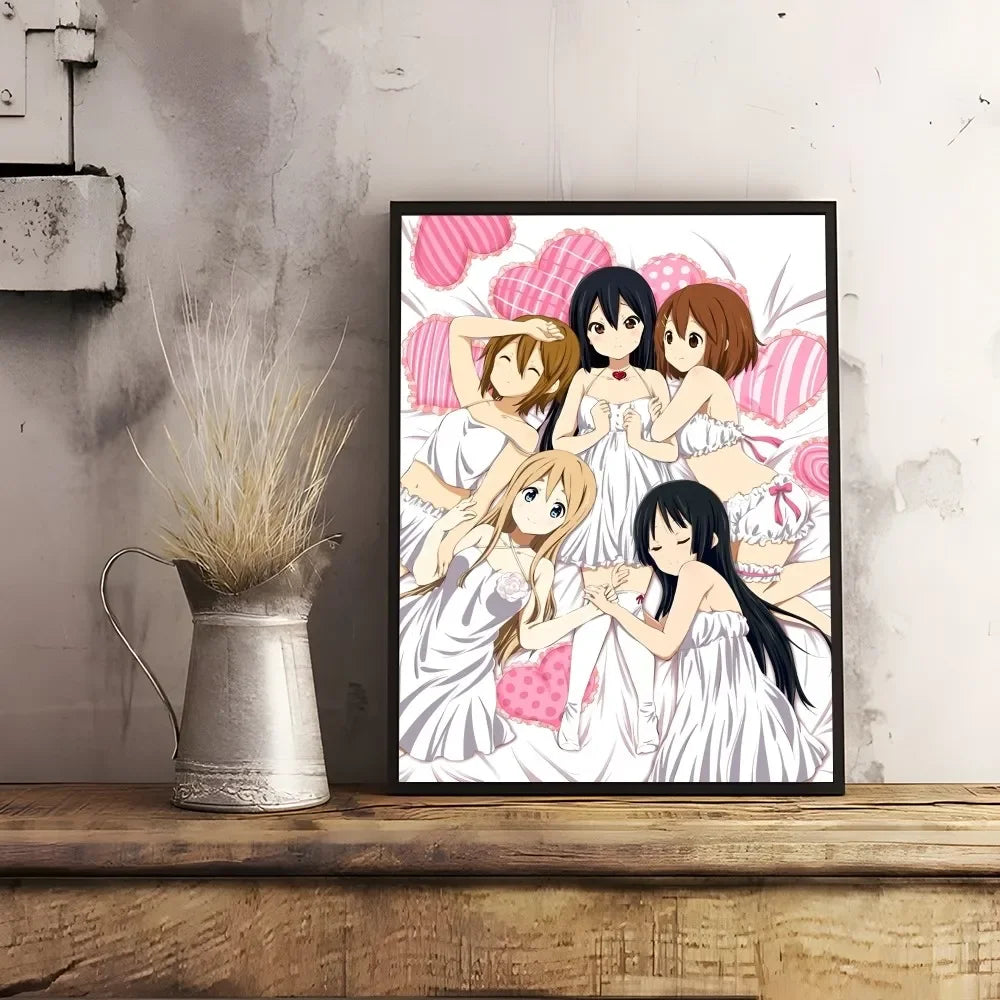 K-K-OnS Pink Anime Cartoon Poster