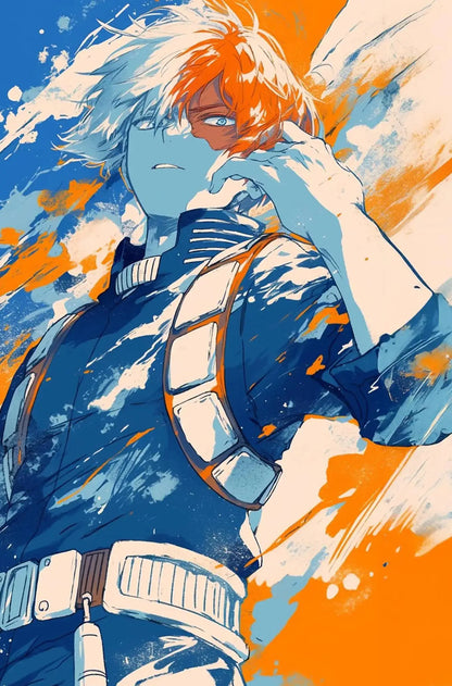 Japanese Classic Anime Character Portrait Art Poster