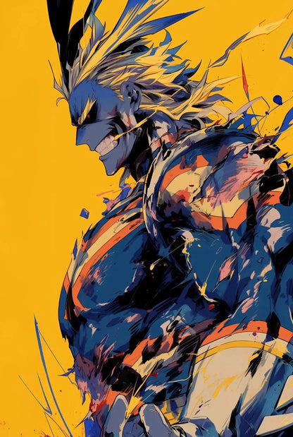 Japanese Classic Anime Character Portrait Art Poster