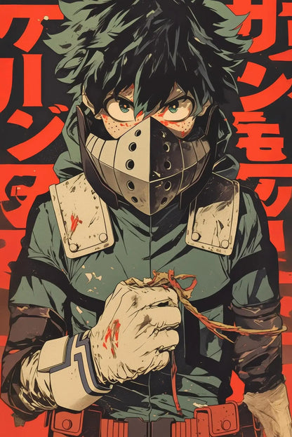 Japanese Classic Anime Character Portrait Art Poster