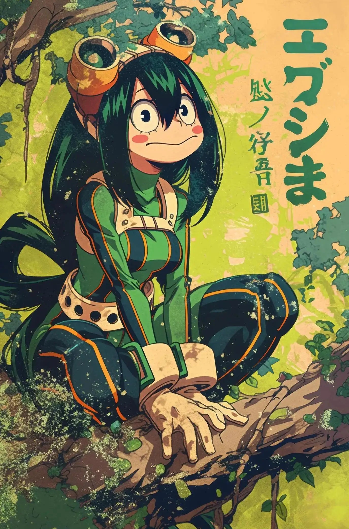 Japanese Classic Anime Character Portrait Art Poster