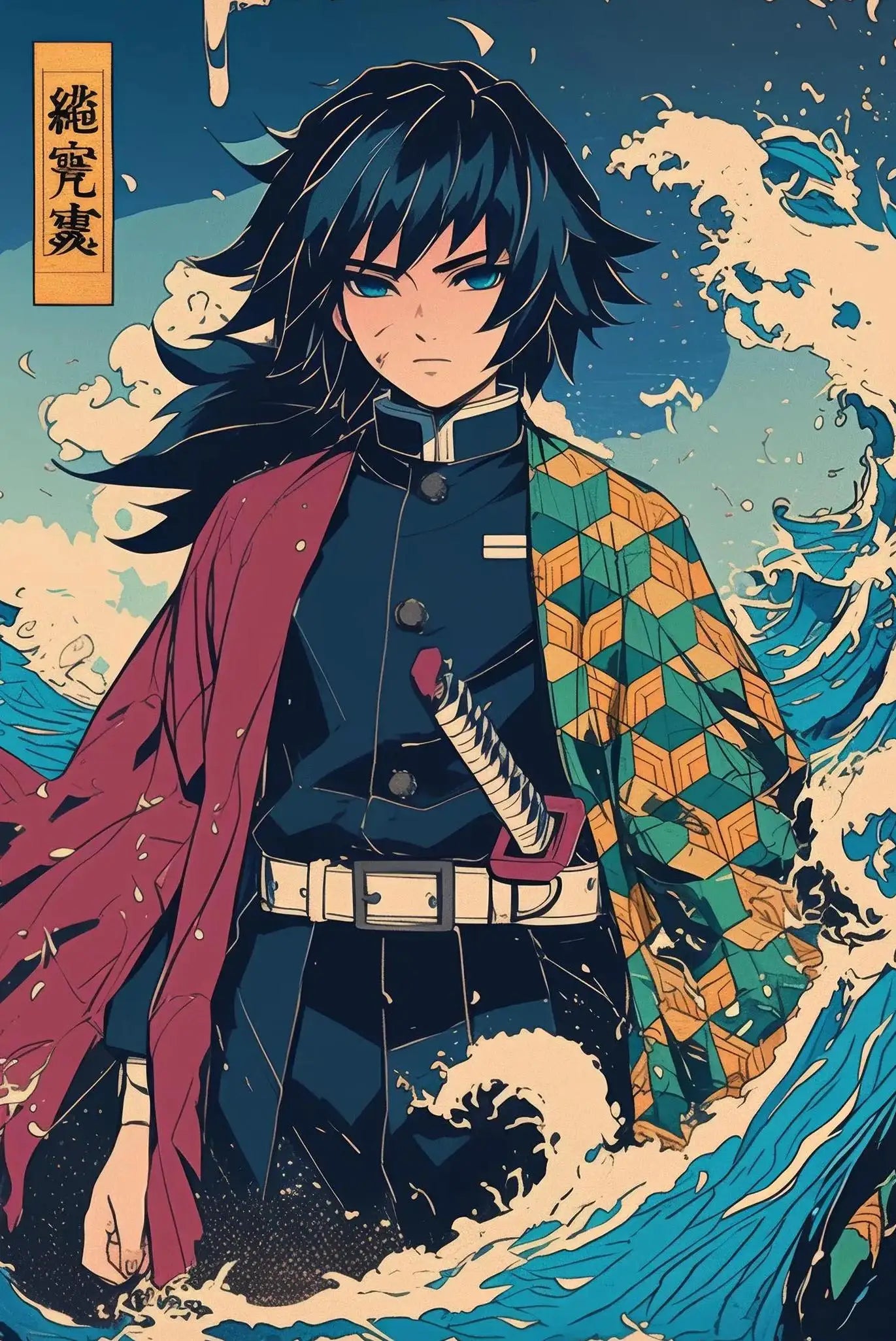Japanese Classic Anime Character Portrait Art Poster