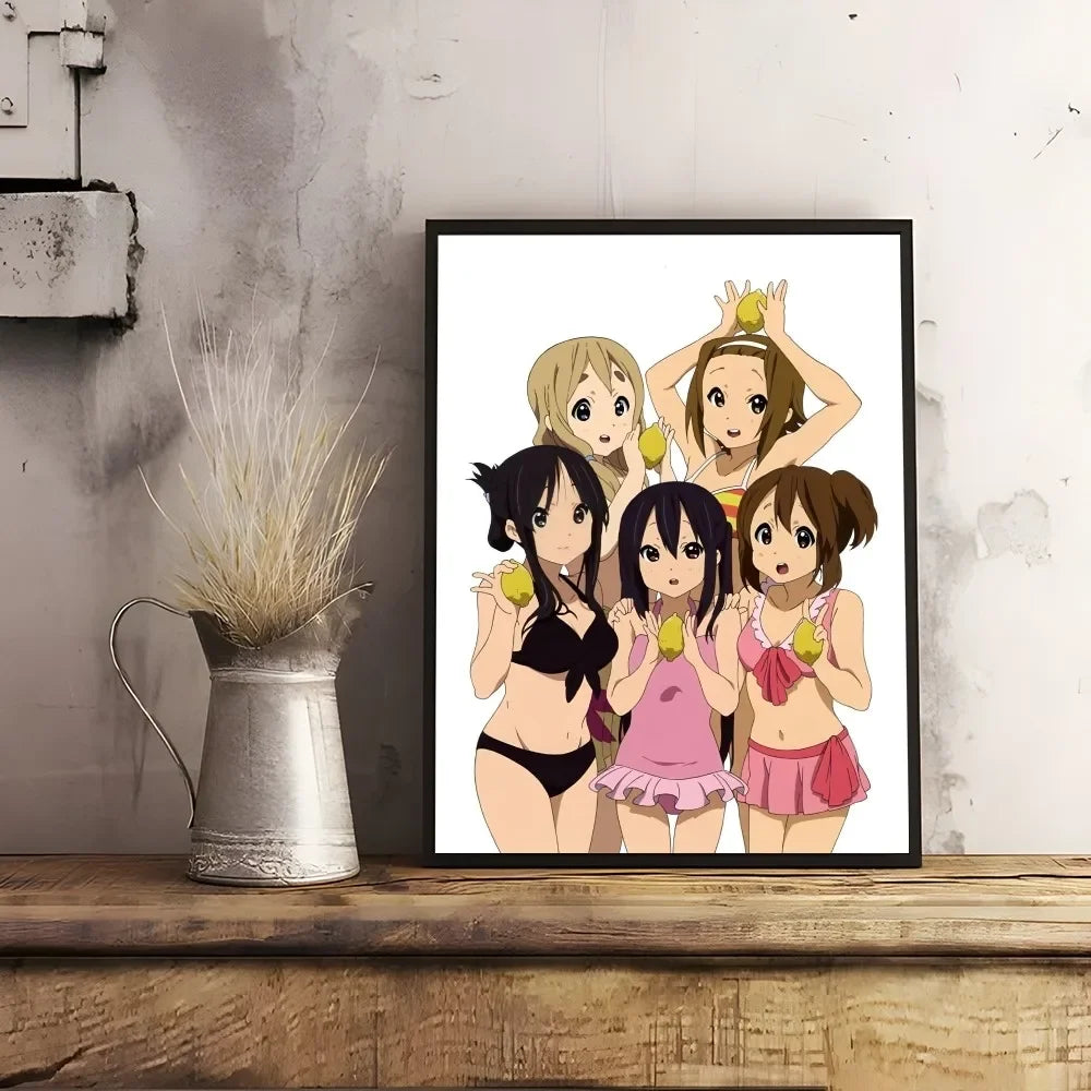 K-K-OnS Pink Anime Cartoon Poster