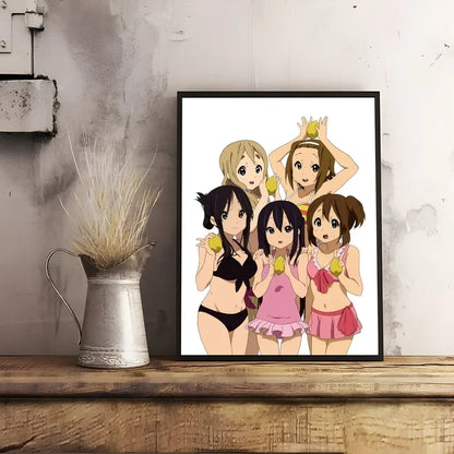 K-K-OnS Pink Anime Cartoon Poster