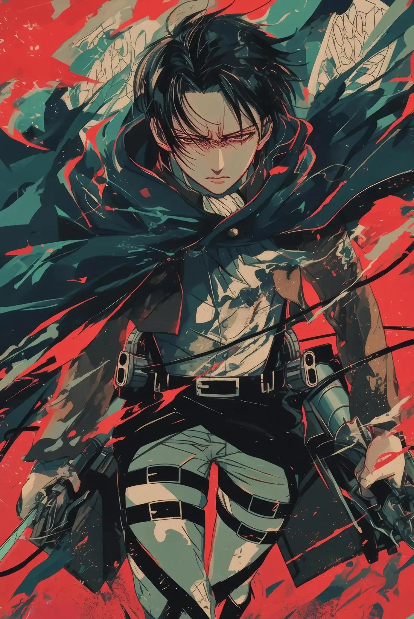 Japanese Classic Anime Character Portrait Art Poster