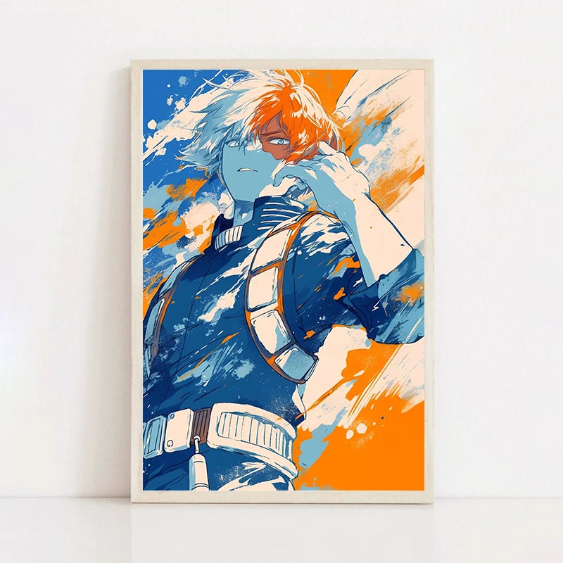 Japanese Classic Anime Character Portrait Art Poster